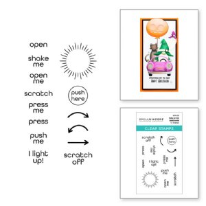 Spellbinders - Clear Stamp - Take Action Sentiments