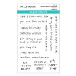 Spellbinders - Clear Stamp - Monster Birthday Sentiments