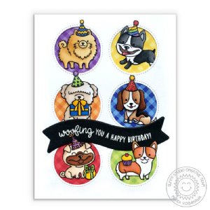 Sunny Stamp Studio - Clear Stamp - Party Pups