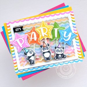 Sunny Stamp Studio - Clear Stamp - Panda Party
