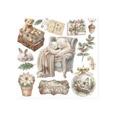 Stamperia - Rub On Kit - White Christmas
