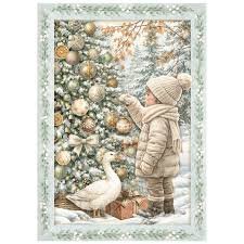 Stamperia - Mini Rice Paper - White Christmas