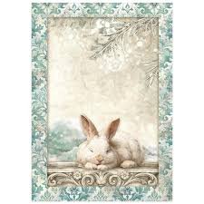 Stamperia - Mini Rice Paper - White Christmas