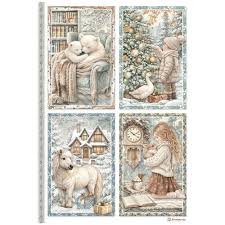 Stamperia - 12X12 Printed Pad - White Christmas