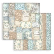 Stamperia - 12X12 Maxi Backgrounds Selection - White Christmas