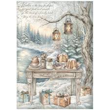 Stamperia - Scrapbooking Printed Pad - White Christmas