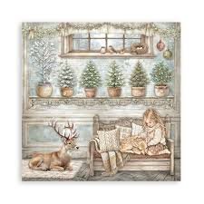 Stamperia - Scrapbooking Printed Pad - White Christmas