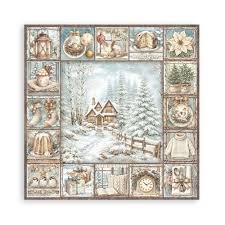 Stamperia - Scrapbooking Printed Pad - White Christmas