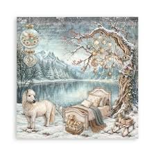 Stamperia - 12X12 Maxi Pad - White Christmas