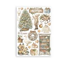 Stamperia - Washi Pad - White Christmas