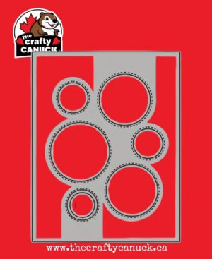 The Crafty Canuck - Dies - Stitched Circle  Peek a Boo Plate