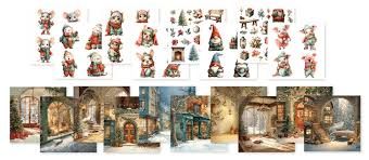 Studio Light -  Collage Paper Pad - Classic Christmas
