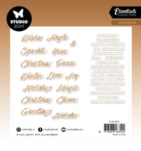 Studio Light - Paper Elements Sentiments - Christmas Trendy Rose Gold