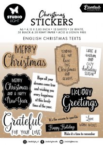 Studio Light - Stickers - English Christmas Texts