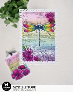 Studio Light - Clear Stamps - Dragonfly Background Dreams