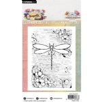 Studio Light - Clear Stamps - Dragonfly Background Dreams