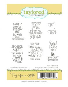 Taylored Expressions - Cling Stamp - Tag Your Gift