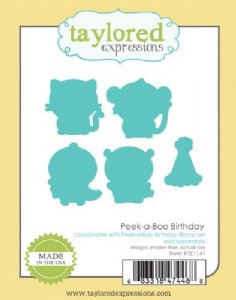 Taylored Expressions - Dies - Peek a boo Birthday