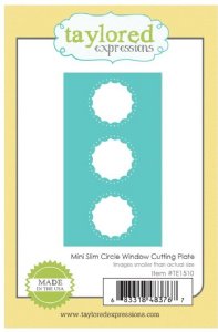 Taylored Expressions - Dies - Mini Slim Circle Window Cutting Plate