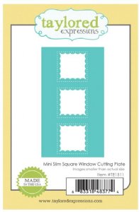 Taylored Expressions - Dies - Mini Slim Square Window Cutting Plate