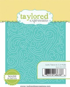 Taylored Expressions - Die - Swirls Pierce & Cut Plate