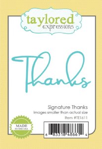 Taylored Expressions - Dies -  Signature Thanks