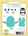 Taylored Expressions - Clear Stamp & Die Combo - Penguin Hugs