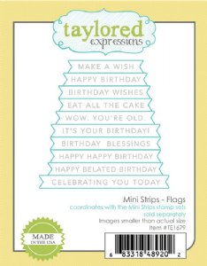 Taylored Expressions - Die - Mini Strips-Flags