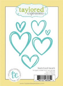 Taylored Expressions - Dies - Sketched Hearts