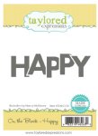 Taylored Expressions - Cling Stamp - On the Block - Happy
