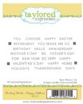 Taylored Expressions - Cling Stamp - Building Blocks - Happy Additions