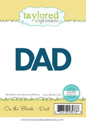 Taylored Expressions - Cling Stamp - On the Block - Dad