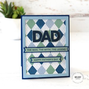 Taylored Expressions - Cling Stamp - On the Block - Dad