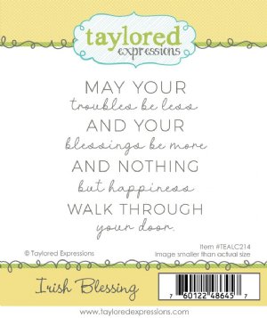 Taylored Expressions - Cling Stamp - Irish Blessing