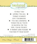 Taylored Expressions - Cling Stamp - Mini Strips - Floral
