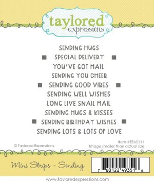 Taylored Expressions - Cling Stamp - Mini Strips - Sending