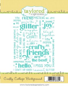 Taylored Expressions - Cling Stamp - Crafty Collage Background