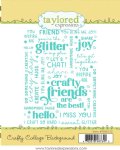Taylored Expressions - Cling Stamp - Crafty Collage Background
