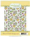 Taylored Expressions - Cling Stamp - Flower Patch Background