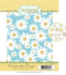 Taylored Expressions - Cling and Clear Stamp Combo - Daisies for Days