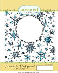 Taylored Expressions - Cling Stamp - Snowed In Background
