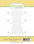 Taylored Expressions - Cling Stamp - Simple Strips Background