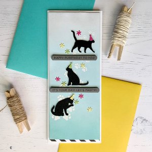 Taylored Expressions - Cling Stamp - Simple Strips - Meow