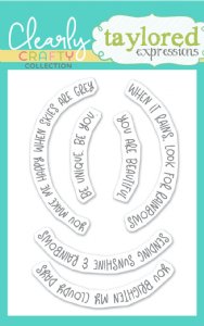Taylored Expressions - Clear Stamp - Over the Rainbow Sentiments