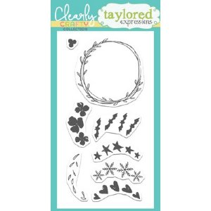 Taylored Expressions - Clear Stamp - Farmhouse Wreath