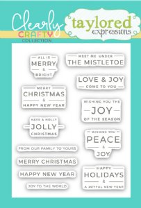 Taylored Expressions - Clear Stamp - Modern Holiday Greetings