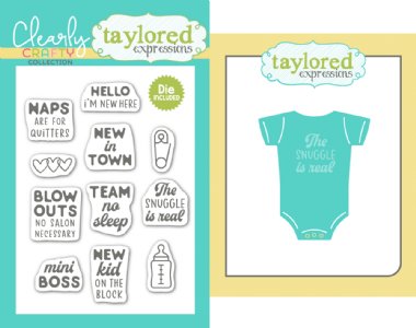 Taylored Expressions - Clear Stamp & Dies - Onesie Funsies