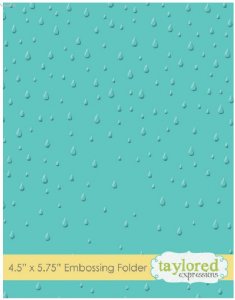 Taylored Expressions - Embossing Folder - Raindrops
