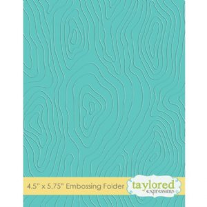 Taylored Expressions - Embossing Folder - Woodgrain