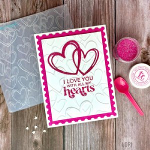 Taylored Expressions - Embossing Folder - Sketched Hearts